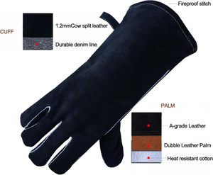 Trending Article Best Quality Leather Welding Work <b>Gloves</b> Best Manufacturing Heat & Fire Resistant Welder Working <b>Gloves</b> - Product Image 5