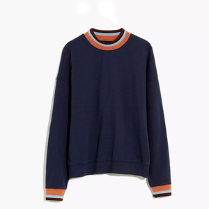ELEGANT CORPORATION Women Oversized <b>Drop</b> Shoulder Hooded Sweatshirt Solid Color Knitted Cotton Breathable Quick Dry Winter - Product Image 4
