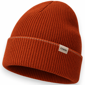 Gorro de punto F2WIN verde y negro con parche aplicado, gorro de punto con bloques de color, gorro con parche aplicado, verde y negro - Product Image 3