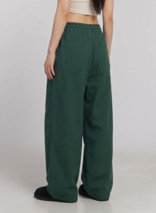 Pantalon polaire d'hiver pour femme, coupe ample, grande taille, respirant, coupe-vent, taille élastique, polyester et coton, style streetwear - Product Image 2