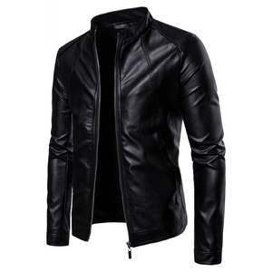 Factory Rate Men's Vintage Breathable Stand Collar Genuine Leather <b>Jacket</b> for Custom Logo <b>Winter</b> Season Bulk Quantity Wholesale - Product Image 6