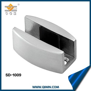 Guida per Porta Scorrevole in Vetro 9CE, Regolabile 8-12mm, in Acciaio Inox SUS304, per Porte in Vetro Senza Telaio, Guida a Pavimento per Design di Porte Interne - Product Image 3