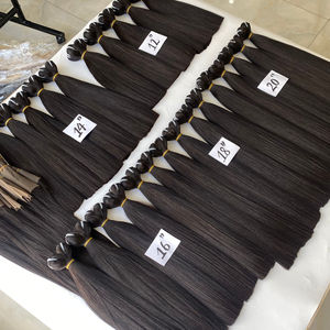 Precio al por mayor de Grado Superior recto virgen vietnamita crudo Remy extensiones de cabello cutícula alineada máquina de doble trama de cabello humano - Product Image 3