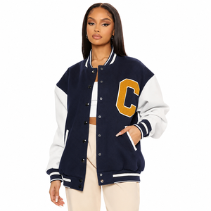 Chaqueta Varsity de Invierno Personalizada de Lujo, 100% Poliéster, con Cuello Alto, para Hombre y Mujer, Diseño 2026, Chaqueta de Béisbol a Bajo Precio - Product Image 2