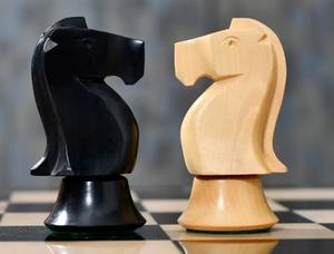 Pièces d'échecs de luxe minimalistes de style soviétique en bois d'ébène et de buis, hauteur du roi 3,7 cm, ensemble de tournoi au meilleur prix - Product Image 5