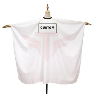 Cape de coiffure de luxe personnalisée avec logo, écologique, imperméable, en polyester, pour salon de coiffure - Product Image 6
