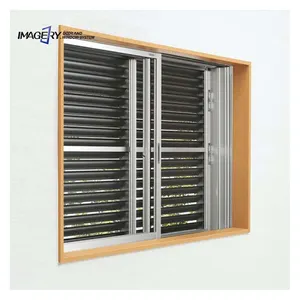 New design customized indoor outdoor aluminium window wall shutters/louvers