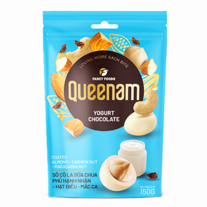Fancy Foods Dragee Manufacture Direct Wholesale - Nueces de Almendra, Anacardo y Macadamia Cubiertas de Chocolate y Yogur, 150 g, Snacks HALAL OEM/ODM - Product Image 1