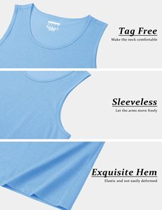 เสื้อกล้ามผู้ชายสำหรับออกกำลังกาย วิ่ง ใส่ลำลอง ผ้าฝ้าย ซับเหงื่อ เสื้อโชว์กล้ามเนื้อ เสื้อตัดเย็บแบบไม่มีแขน เสื้อแขนกุดสำหรับฤดูร้อน - Product Image 4