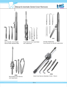 Extracteur manuel en acier pour couronnes et bridges dentaires avec 3 embouts – Équipement de nettoyage et de restauration dentaire - Product Image 6