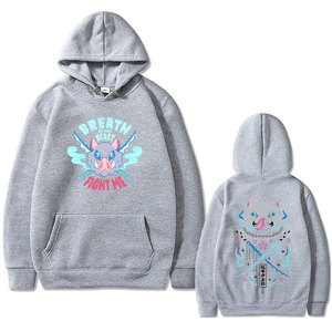 เสื้อสเวตเชิ้ตมีฮู้ดสีกรมท่าสำหรับผู้ชาย มีกระเป๋าด้านหน้าและลายพิมพ์สัตว์  ใส่สบายๆ ในฤดูใบไม้ร่วง ทรงปกติ ดีไซน์พิมพ์ลายดิจิทัล - Product Image 3