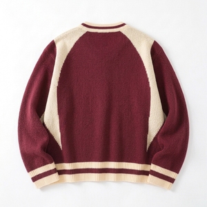 Nuevo Suéter de Punto Jacquard 100% Algodón para Hombre, con Logotipo Frontal, de Secado Rápido, Antiarrugas, Antipilling, Holgado, Informal, para Invierno - Product Image 5