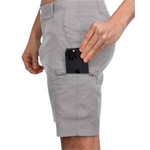 กางเกงขาสั้นเล่นกอล์ฟของผู้ชายแบบออกแบบได้ตามต้องการสำหรับฤดูร้อนความยาวเข่ามีซิปแบบคลาสสิกขายส่ง - Product Image 4