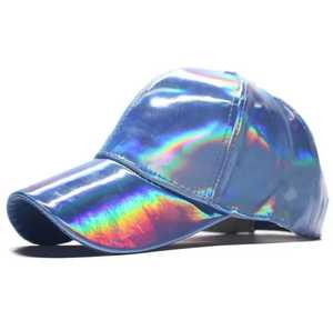 Holographic <b>Baseball</b> <b>Cap</b> Unisex Adjustable Fashion Hat Breathable Polyester Spring Summer Casual Wear - Product Image 2