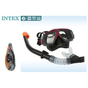 Set maschera e tubo per snorkeling Intex 1,2 m senza lattice per bambini Surf Rider Plus - Product Image 1