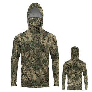 เสื้อตกปลาผู้ชาย โพลีเอสเตอร์ 100% ลายเรียบ ป้องกันรังสียูวี แห้งเร็ว ระบายอากาศได้ดี กันน้ำ UPF 50+ รับทำโลโก้ตามสั่ง ขายส่ง - Product Image 6