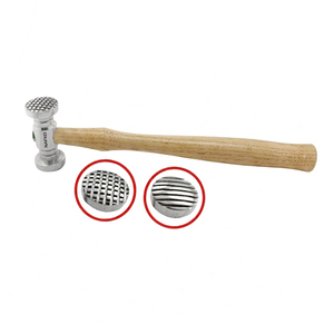 Wholesale Dual-Sided 1 Checkered Wide Pinstripe Steel Wood Texturing Hammer DIY <b>Tool</b> Creating Various Metal Surface Textures - Product Image 1