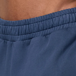 <b>Mens</b> Vintage Blue Cotton Blend <b>Sweat</b> <b>Shorts</b> Drawstring Waist Athletic Training Gym Casual Sportswear <b>Shorts</b> - Product Image 3