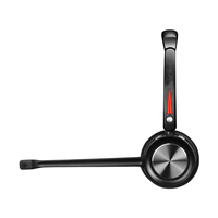 Nouveau Casque Sans Fil Mono pour Bureau et Centre d'Appels avec Réduction de Bruit, Micro et Base de Recharge
