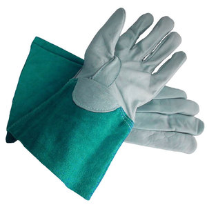 Guantes de Soldadura de Cuero de Alta Calidad Directo de Fábrica, Largos, Resistentes al Fuego, Forrados de Algodón, Engrosados, Resistentes al Desgaste, Resistentes a Salpicaduras de Metal Fundido - Product Image 5