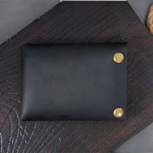 Fine Leather Stitchless <b>Wallet</b> Minimalist Slim Card Case No Stitch Genuine Leather <b>RFID</b> Blocking Men <b>Wallet</b> SLW-0046 - Product Image 3