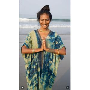 Boho Solid Floral Print V-neck Maxi <b>Dress</b> Sleeveless <b>Loose</b> Fit Hand Embroidery Knitted Autumn Casual <b>Dress</b> - Product Image 4