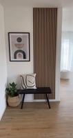Panneau mural cannelé en bois massif le plus vendu, design moderne et classique, surface 3D insonorisante pour salle de bain, maison, entrepôt, salle à manger