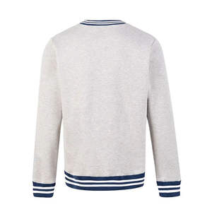 Sudadera de Cuello Redondo con Ribetes Sólidos de Primera Calidad para Hombre, Corte Holgado, Tacto Suave, Uso Diario, Transpirable, Sudadera con Logotipo Personalizado para Primavera - Product Image 2