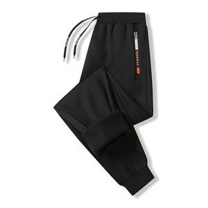 New <b>Winter</b> Fashion Trend Plus Fleece Thickened Warm Sweatpants <b>Men</b> Casual Regular Mid Waist High-Grade <b>Trousers</b> - Product Image 4