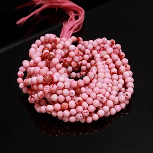 Cuentas Redondas Lisas de Ópalo Rosa AAA de 6mm a 7mm, Cuentas de Piedras Preciosas de Ópalo Natural para la Fabricación de Joyas, Hilos de 16 Pulgadas a Precio de Mayoreo - Product Image 2