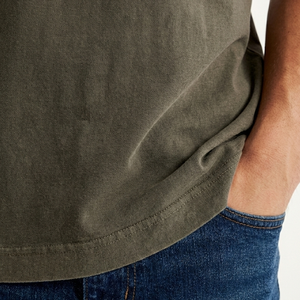 Camiseta de Moda con Lavado Ácido de Alta Calidad, Transpirable, Material Suave al Tacto, Algodón, Ropa Casual - Product Image 5