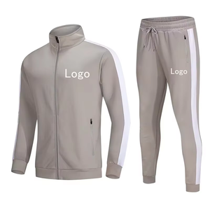 Conjunto Deportivo para Hombre, Color Verde Oliva, Sudadera con Capucha y Cierre Completo, Pantalones Deportivos, Color Sólido, Ropa Casual, 100% Algodón, Transpirable, Corte Regular - Product Image 2