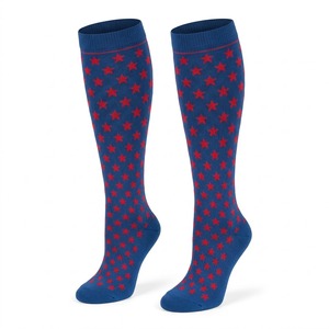 Calcetines de equitación grises hasta la rodilla para mujer, con diseño de caballo y jinete, recién llegados. - Product Image 2