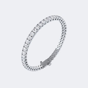 Luxury 9.27 CTW Round Brilliant Cut Lab Grown Diamond <b>Bracelet</b> For Women Sterling Silver Wedding Anniversary Jewelry Modern Gift - Product Image 1