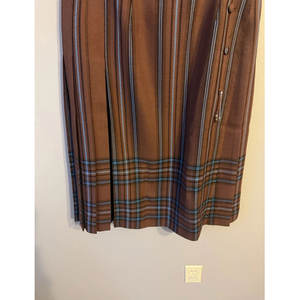 Falda Kilt Tradicional Escocesa para Mujer, Diseño a Cuadros Marrones, 100% Lana, con Hebilla de Cuero, 2026 - Product Image 2