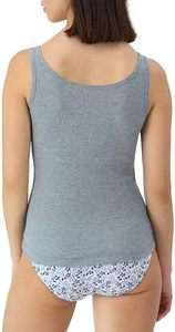 Latest Custom Women's Solid Color Cotton Tank Tops O-Neck Knitted Breathable Casual Sleeveless Regular Length <b>White</b> Gray Black - Product Image 3