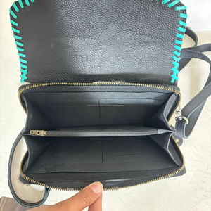 Sac à bandoulière mini en cuir de vachette pour femme 2025, style bohème, en cuir repoussé, pochette western, sac à main artisanal en cuir de cheval, sacs à bandoulière - Product Image 6