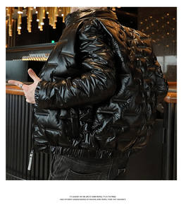 Blouson matelassé surdimensionné haut de gamme pour homme 2026 & Doudoune d'hiver chaude et imperméable personnalisable avec logo, de haute qualité, élégante pour homme et femme - Product Image 4