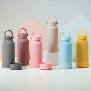 Bouteille d'eau en acier inoxydable à double paroi sous vide avec base en silicone pour sports de plein air 22oz 32oz 40oz 1000ml - Product Image 3