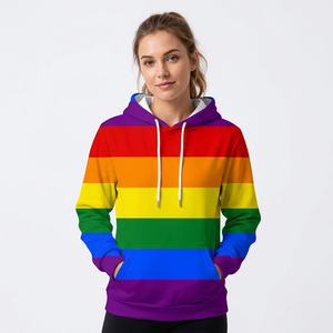 Sudadera con Capucha Unisex, Holgada, de Poliéster Tejido, Estampada, Informal, para Invierno - Product Image 4