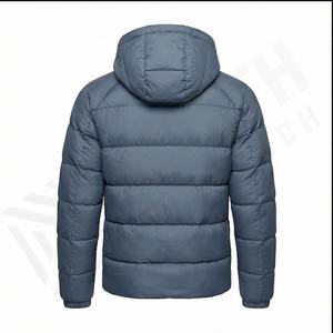 Nueva chaqueta acolchada de invierno con estampado personalizado a la moda informal, ligera, Unisex, estilo de motociclista, impermeable, transpirable, con logotipo frontal - Product Image 3