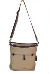 Sac bandoulière en cuir de vachette et toile fait main, style vintage, fermeture éclair, motif tribal bohème, pour femme, stock disponible aux États-Unis - Product Image 6