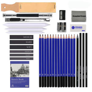 Kit da <span class=keywords><strong>Disegno</strong></span> e Schizzo 35 Pezzi <span class=keywords><strong>con</strong></span> Matite in Grafite e <span class=keywords><strong>Carboncino</strong></span>, <span class=keywords><strong>con</strong></span> Custodia da Viaggio per Artisti - Product Image 1