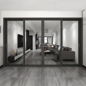 Puerta de Vidrio de Doble Apertura, Insonorizada y Resistente al Calor, de Aleación de Aluminio, Moderna, para Exteriores, Villas, Oficinas, Salas de Estar, Dormitorios, Entradas, 1 Año de Garantía - Product Image 2