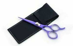 Ciseaux de coiffure professionnels de 6 pouces pour droitiers, lames de coupe de cheveux pour salon de coiffure en 4 couleurs : noir, rose, bleu royal, violet - Product Image 4