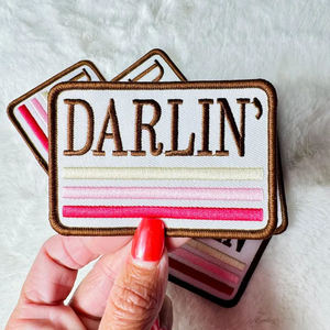 Embroidery Patch <b>Iron</b> <b>On</b> Embroidered Applique Badge Fine Stitch Fabric Patches for Clothing Hats Backpacks Wholesale Garment - Product Image 3