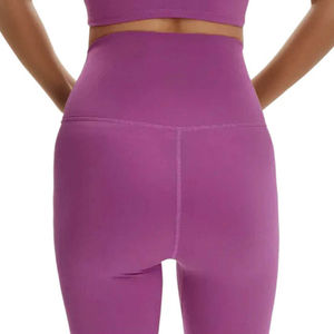 Custom Women's High Waist <b>Ankle</b>-<b>Length</b> <b>Leggings</b> Spandex/Nylon Material Breathable Anti-Bacterial Solid Color Custom Design - Product Image 5