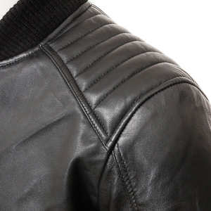 Veste de motard en cuir véritable de haute qualité à 100% pour hommes, imperméable et coupe-vent, vestes pour hommes, prix raisonnable, veste d'hiver - Product Image 4