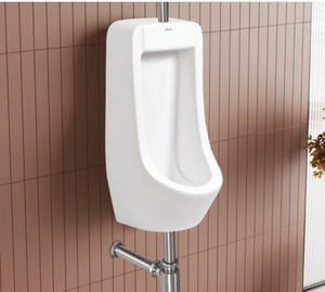 PRIMO URINAL Ceramic Wall-Mounted Portable Oval Shape 255x510x150mm Lightweight Eco-Friendly - Product Image 1