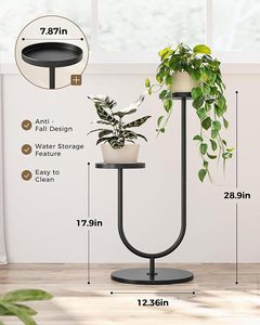 Trending Design Iron Planter Stand With Flexible Height Suitable For Different Plant Sizes And Decorative Arrangements - Product Image 2